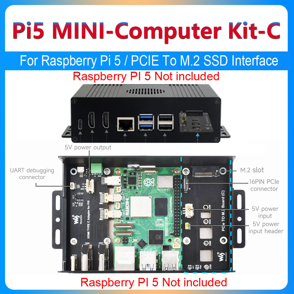 Raspberry Pi 5 Kotak Case Kit- - Argon One V3 M.2 Nvme Case ulasan dan harga